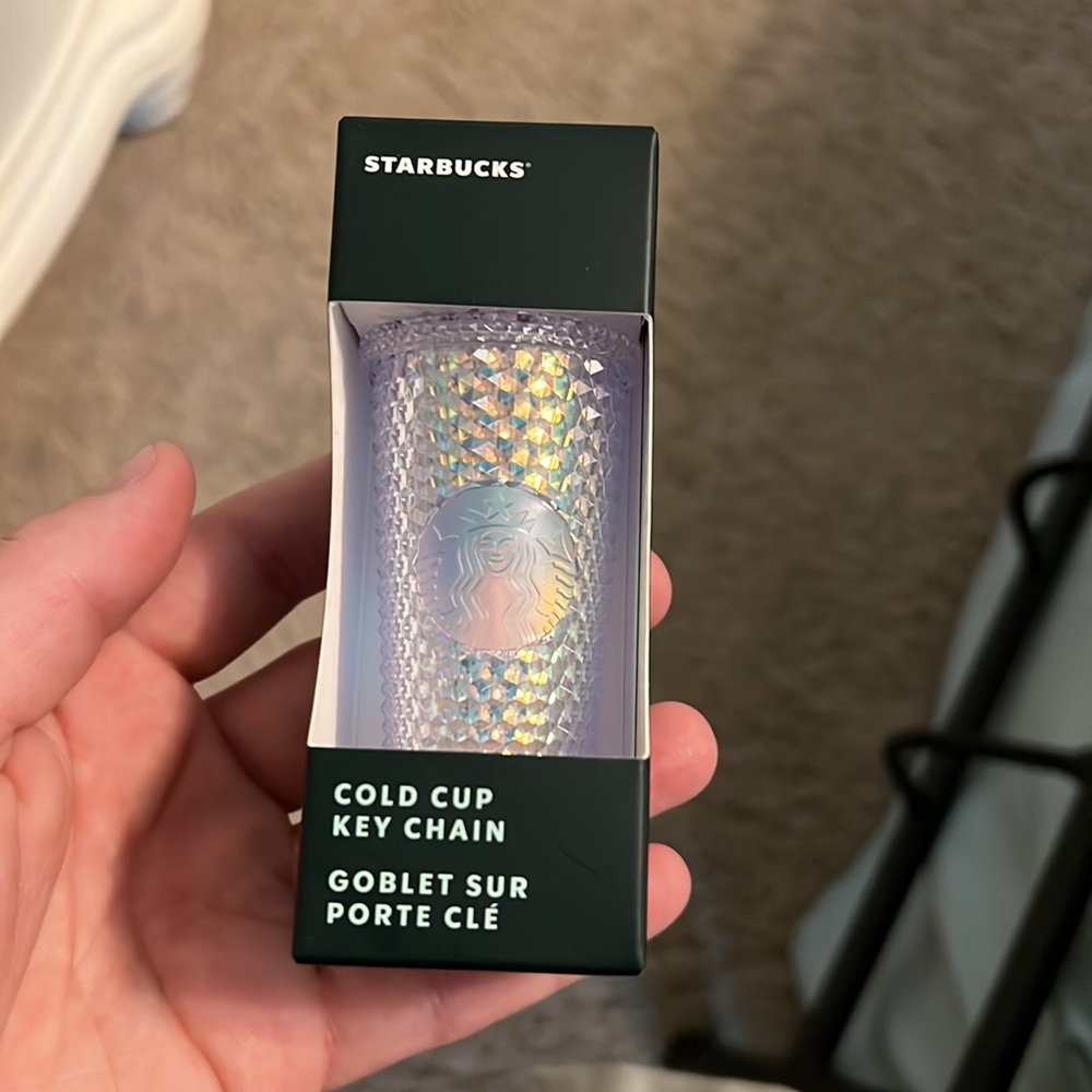 STARBUCKS UNICORN IRIDESCENT MINI KEYCHAIN🤍